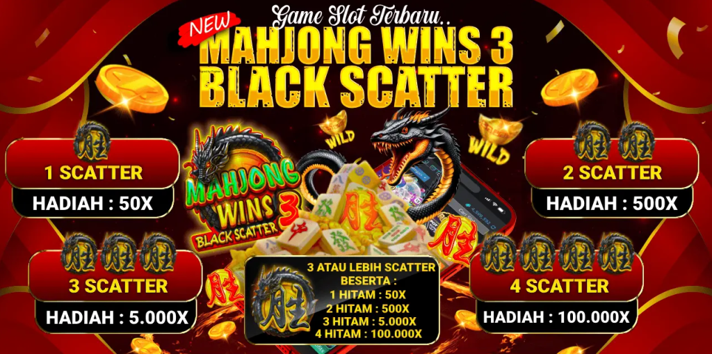 TRIK MENANG SCATTER HITAM MAHJONG WIN 3 x100.000