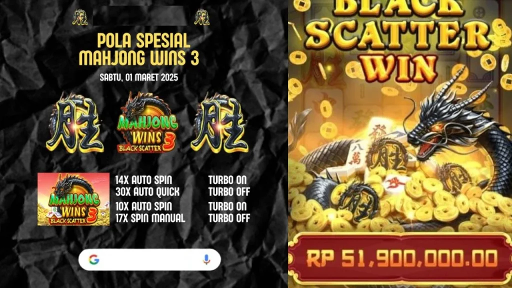 WOW! 4 SCATTER HITAM MAHJONG WIN 3 DAPAT